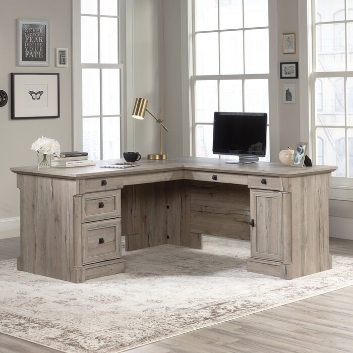 Gracie Oaks L Shape Executive Desk Reviews Wayfair